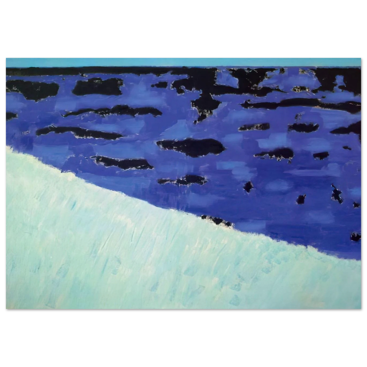 Sea Grasses and Blue Sea - 1958 Poster | Milton Avery Poster | Milton Avery Store