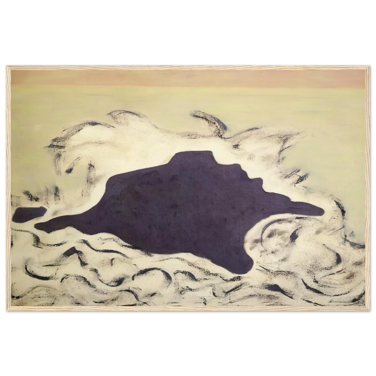 Advancing Sea - 1953 Framed Poster | Milton Avery Framed Prints Wall Art | Milton Avery Store