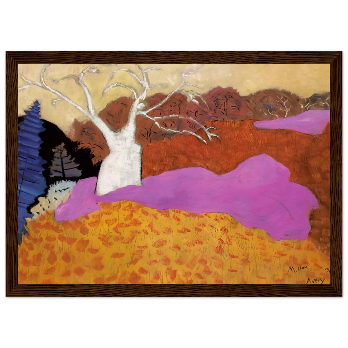 Autumn - 1944 Framed Poster | Milton Avery Framed Prints Wall Art | Milton Avery Store