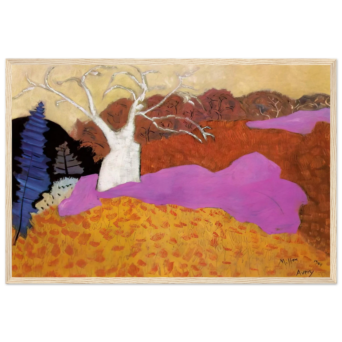 Autumn - 1944 Framed Poster | Milton Avery Framed Prints Wall Art | Milton Avery Store