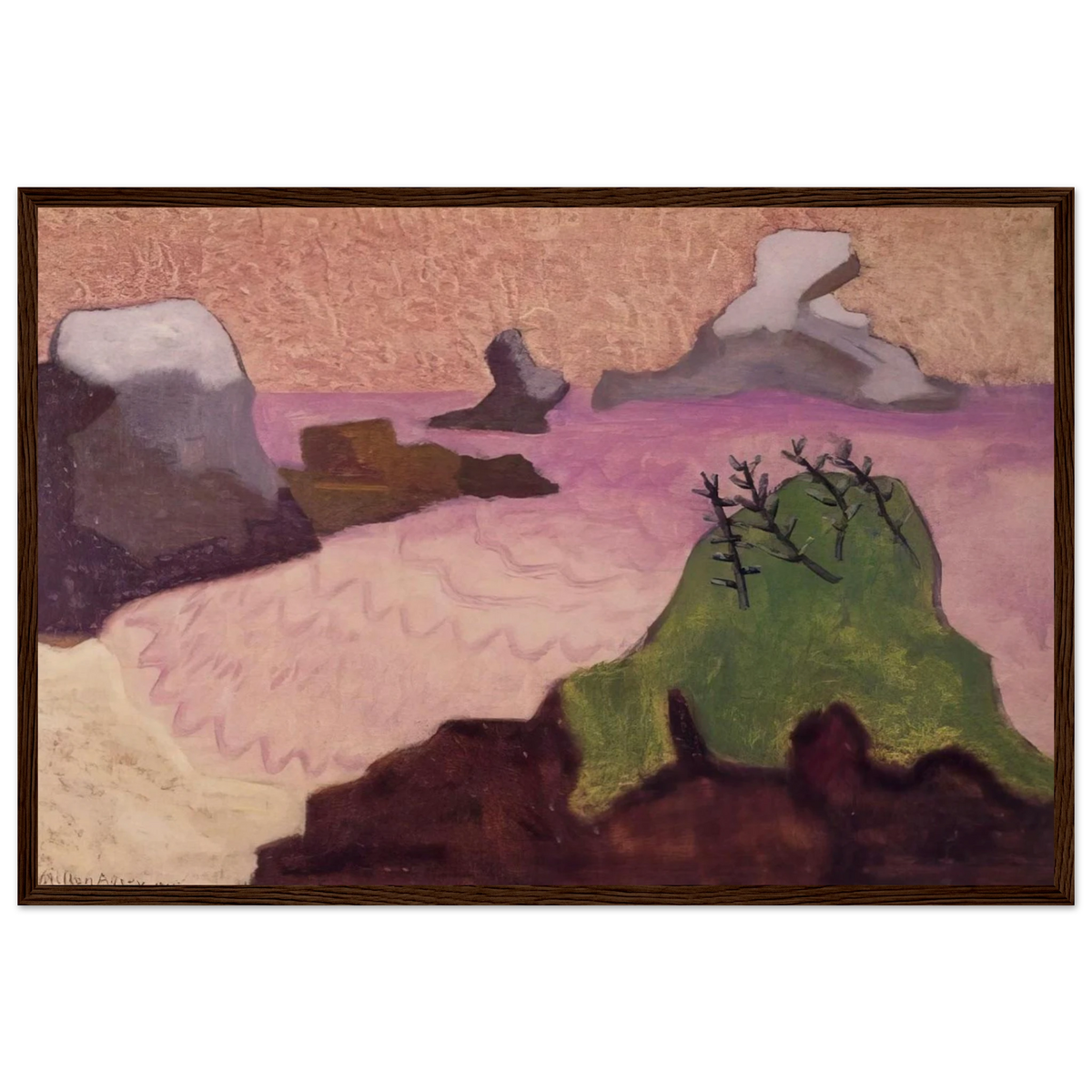 Oregon Coast - 1947 Framed Poster | Milton Avery Framed Prints Wall Art | Milton Avery Store