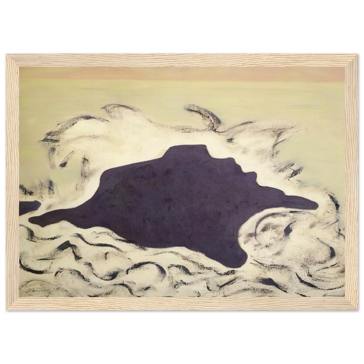 Advancing Sea - 1953 Framed Poster | Milton Avery Framed Prints Wall Art | Milton Avery Store