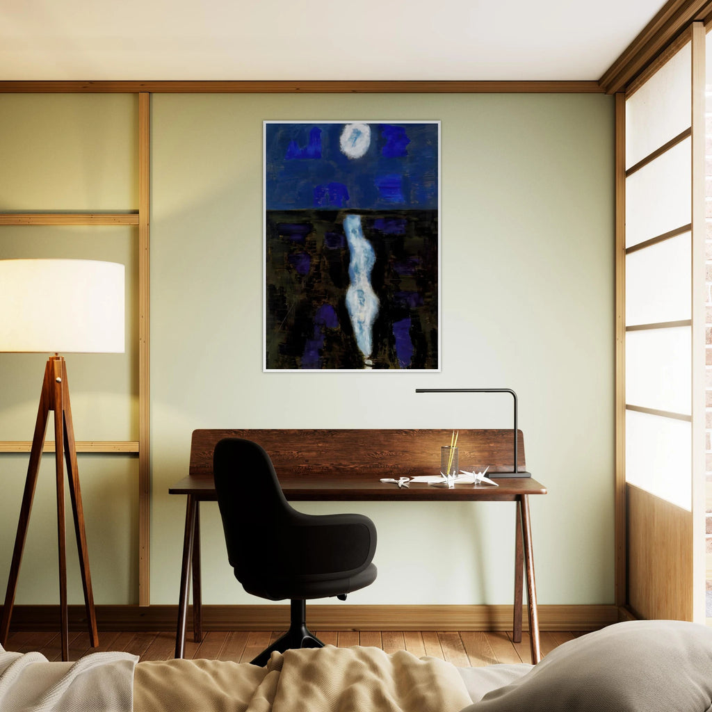 White Moon - 1957 Framed Poster | Milton Avery Framed Prints Wall Art | Milton Avery Store