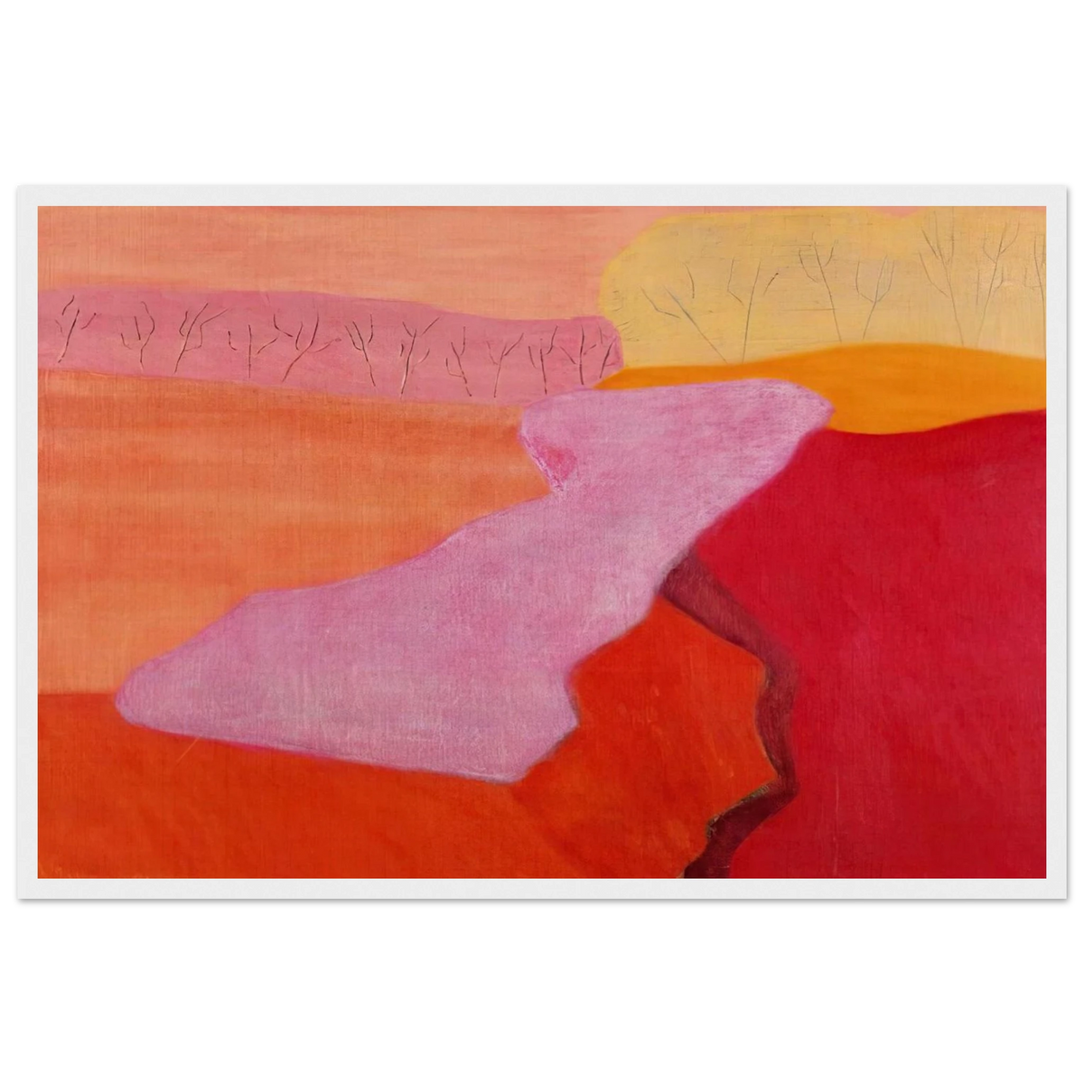 Shapes of Spring - 1952 Framed Poster | Milton Avery Framed Prints Wall Art | Milton Avery Store
