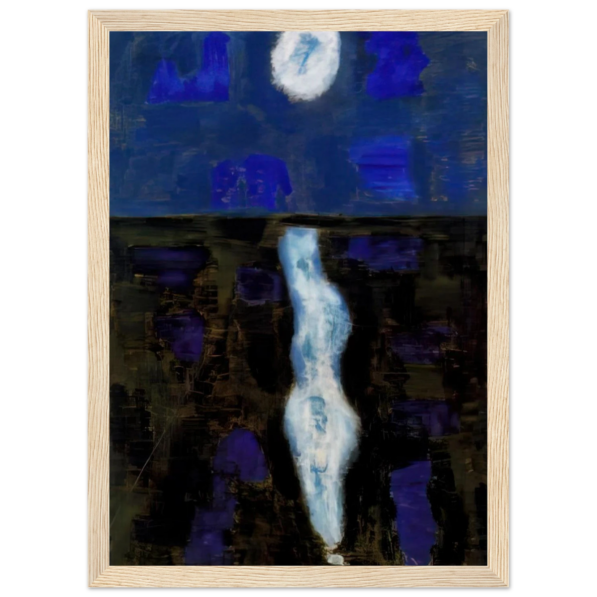 White Moon - 1957 Framed Poster | Milton Avery Framed Prints Wall Art | Milton Avery Store