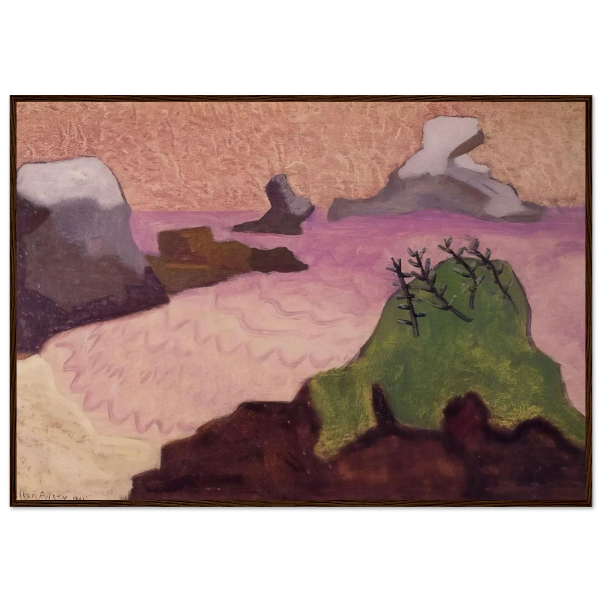 Oregon Coast - 1947 Framed Poster | Milton Avery Framed Prints Wall Art | Milton Avery Store