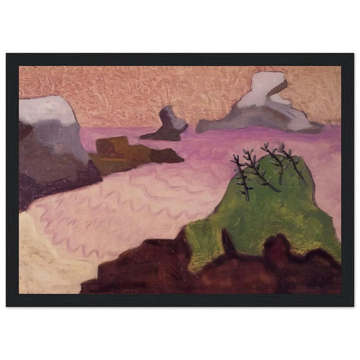 Oregon Coast - 1947 Framed Poster | Milton Avery Framed Prints Wall Art | Milton Avery Store