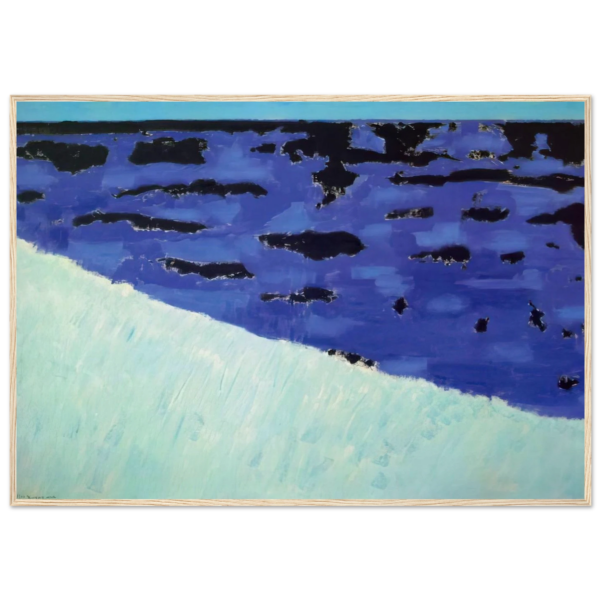 Sea Grasses and Blue Sea - 1958 Framed Poster | Milton Avery Framed Prints Wall Art | Milton Avery Store