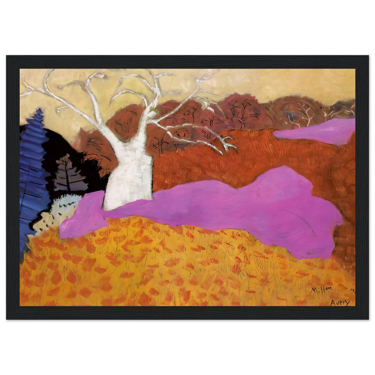 Autumn - 1944 Framed Poster | Milton Avery Framed Prints Wall Art | Milton Avery Store
