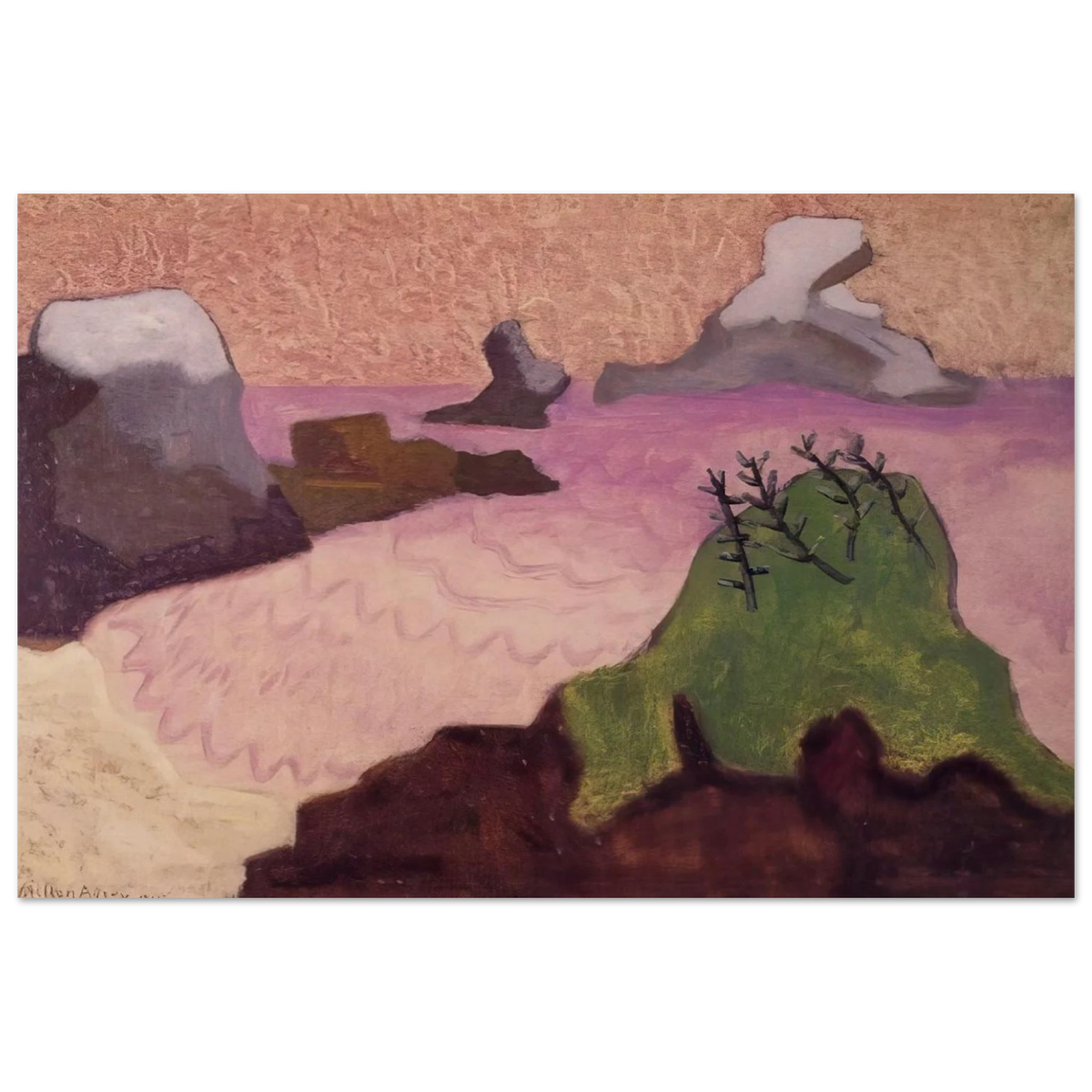 Oregon Coast - 1947 Poster | Milton Avery Poster | Milton Avery Store