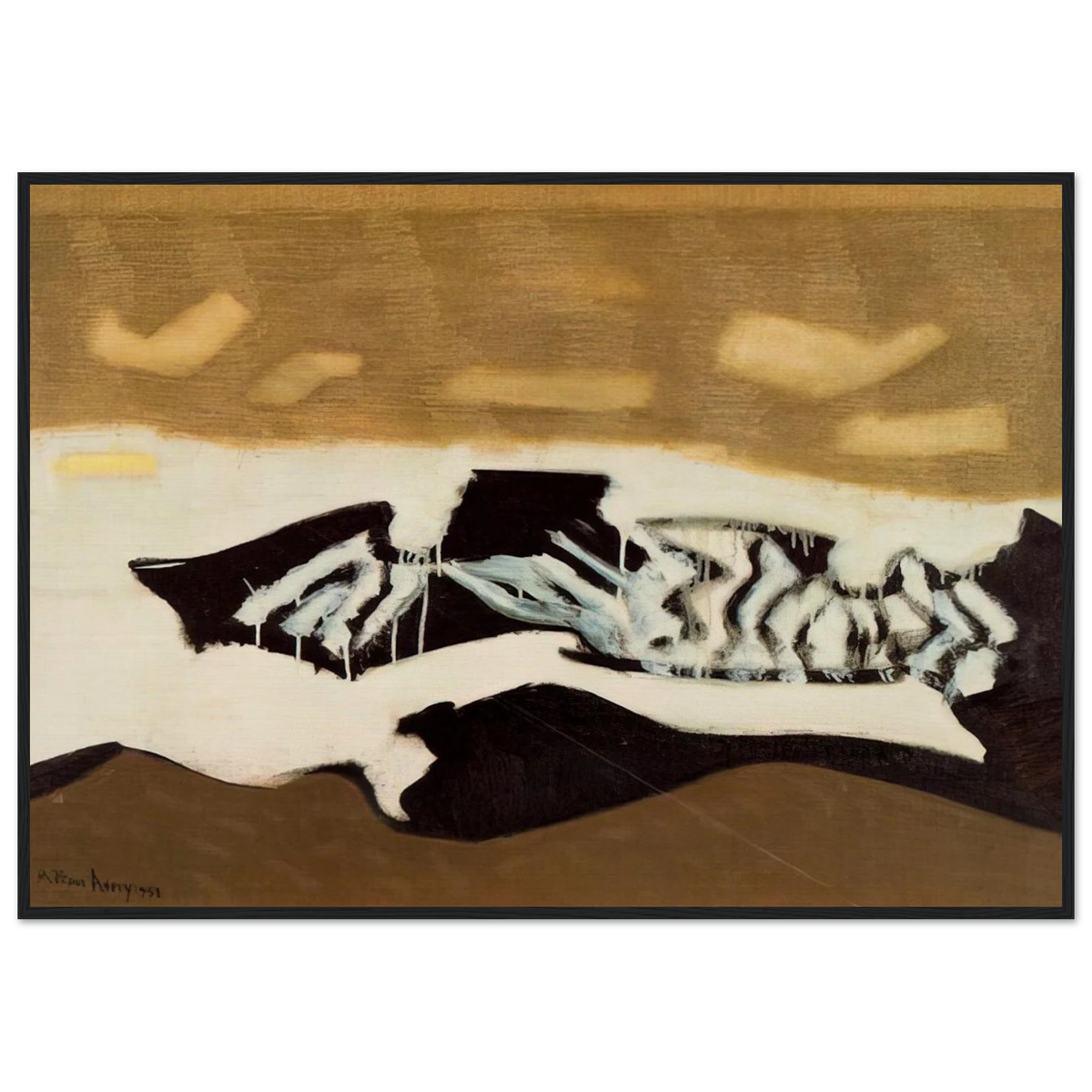 Breaking Sea - 1952 Framed Poster | Milton Avery Framed Prints Wall Art | Milton Avery Store