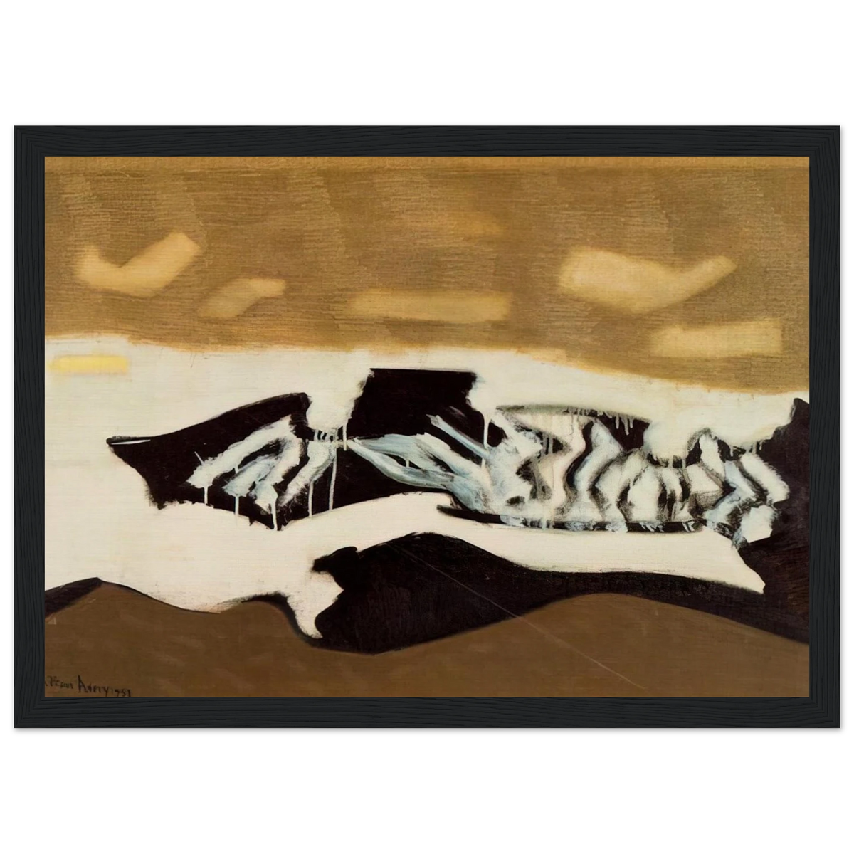 Breaking Sea - 1952 Framed Poster | Milton Avery Framed Prints Wall Art | Milton Avery Store