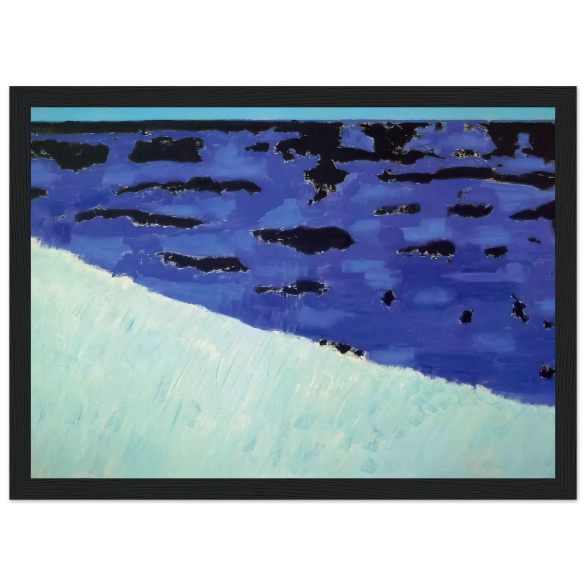 Sea Grasses and Blue Sea - 1958 Framed Poster | Milton Avery Framed Prints Wall Art | Milton Avery Store