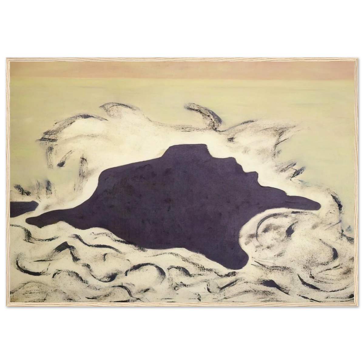 Advancing Sea - 1953 Framed Poster | Milton Avery Framed Prints Wall Art | Milton Avery Store