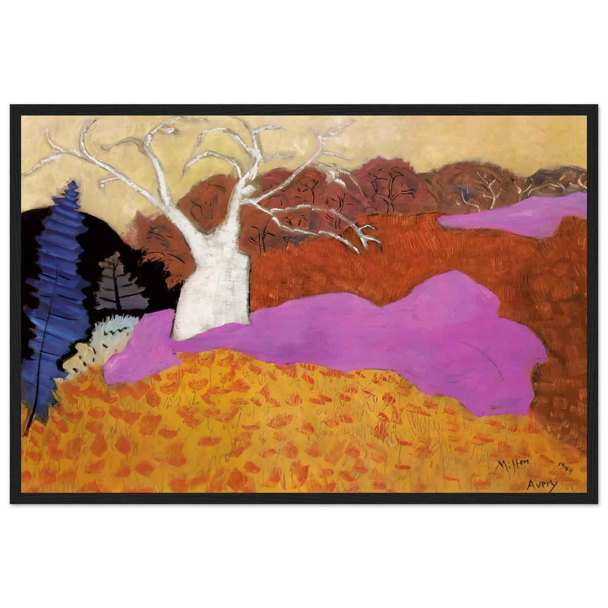 Autumn - 1944 Framed Poster | Milton Avery Framed Prints Wall Art | Milton Avery Store