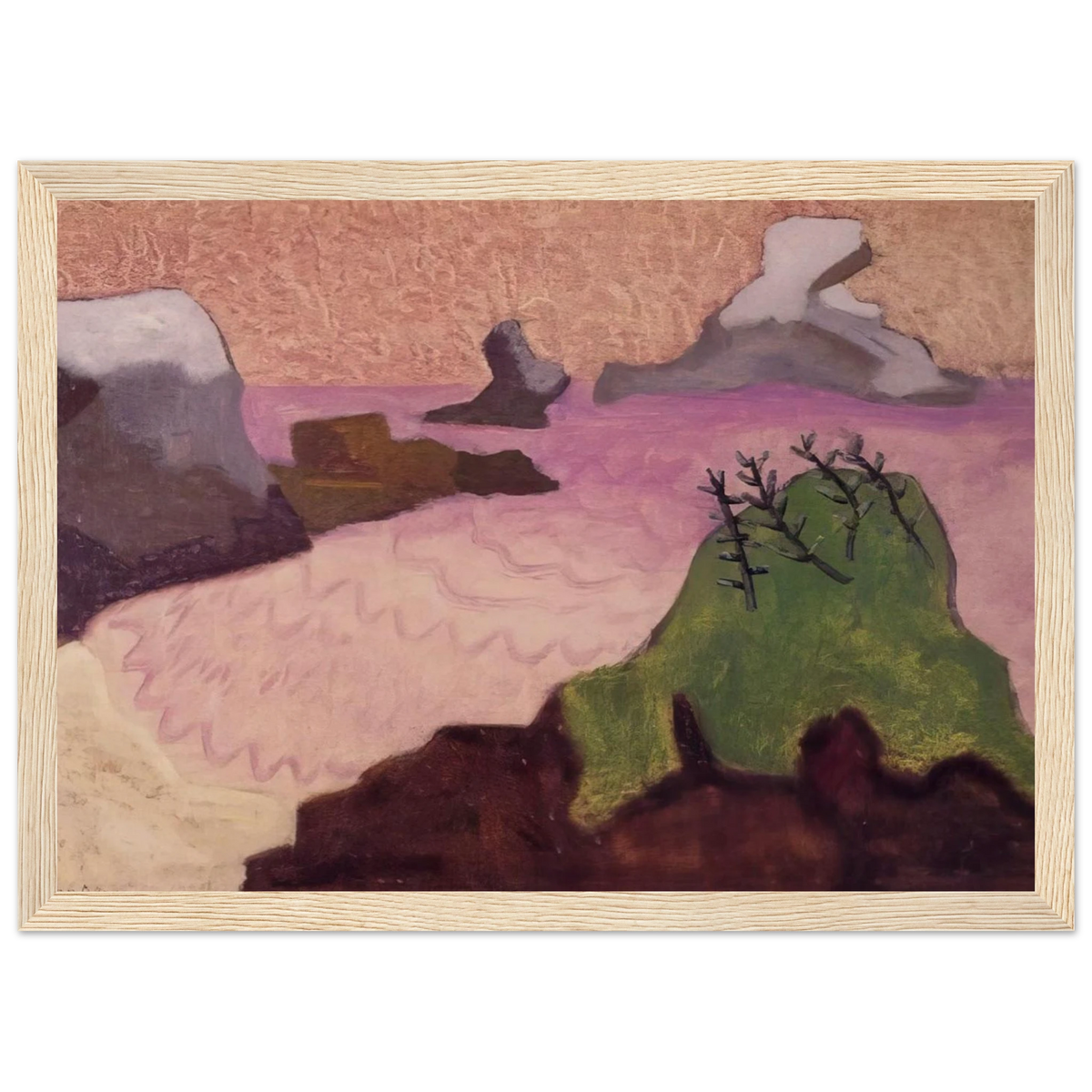 Oregon Coast - 1947 Framed Poster | Milton Avery Framed Prints Wall Art | Milton Avery Store