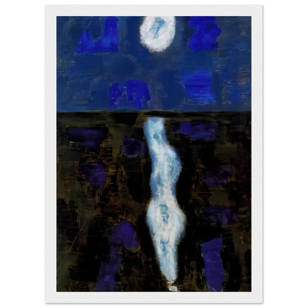 White Moon - 1957 Framed Poster | Milton Avery Framed Prints Wall Art | Milton Avery Store