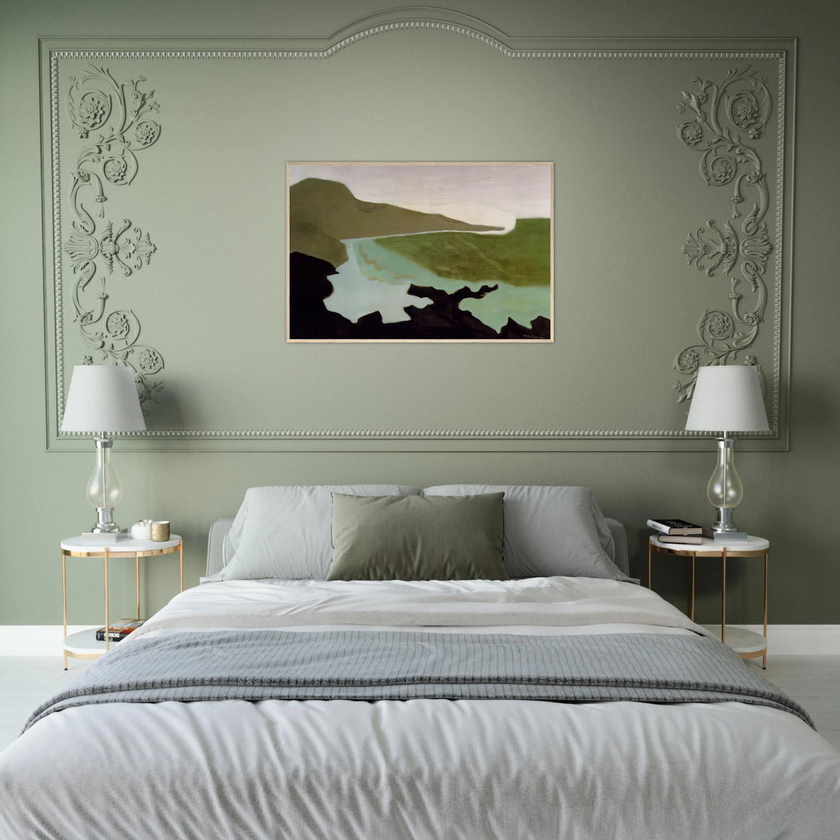 Green Sea - 1954 Framed Poster | Milton Avery Framed Prints Wall Art | Milton Avery Store