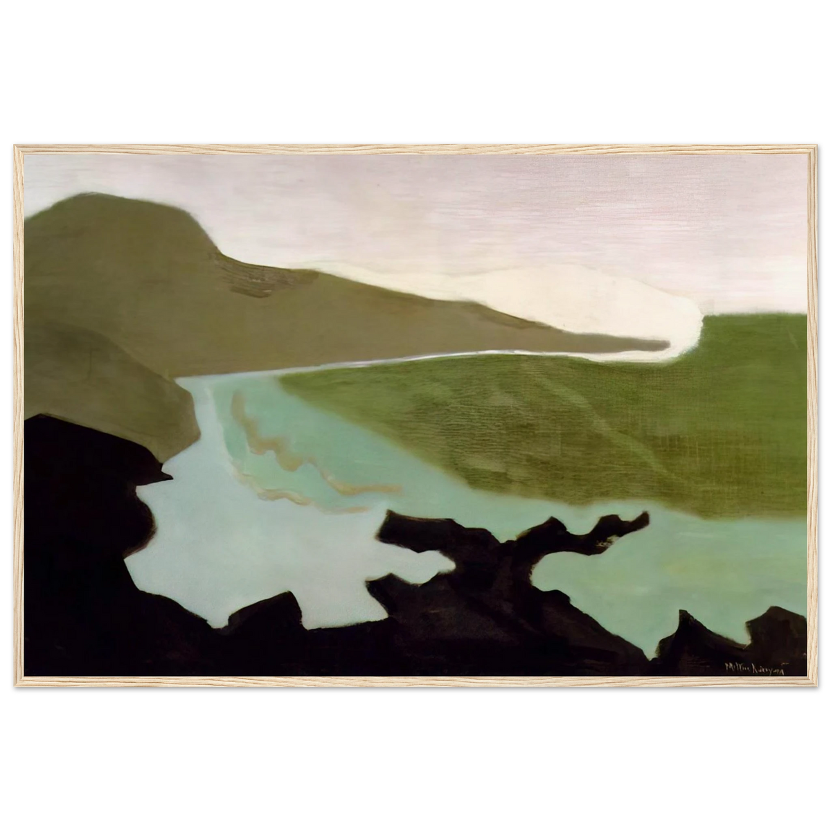 Green Sea - 1954 Framed Poster | Milton Avery Framed Prints Wall Art | Milton Avery Store