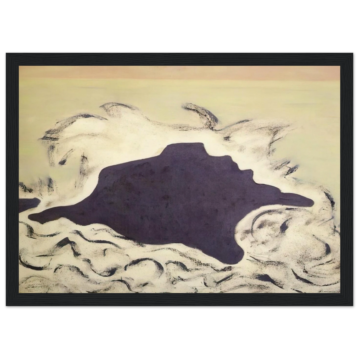 Advancing Sea - 1953 Framed Poster | Milton Avery Framed Prints Wall Art | Milton Avery Store