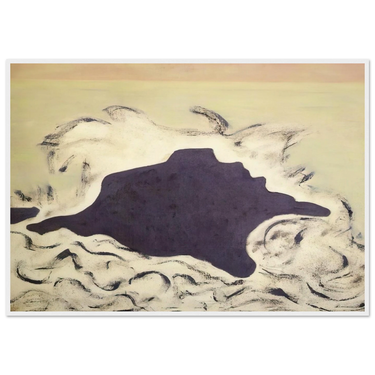 Advancing Sea - 1953 Framed Poster | Milton Avery Framed Prints Wall Art | Milton Avery Store