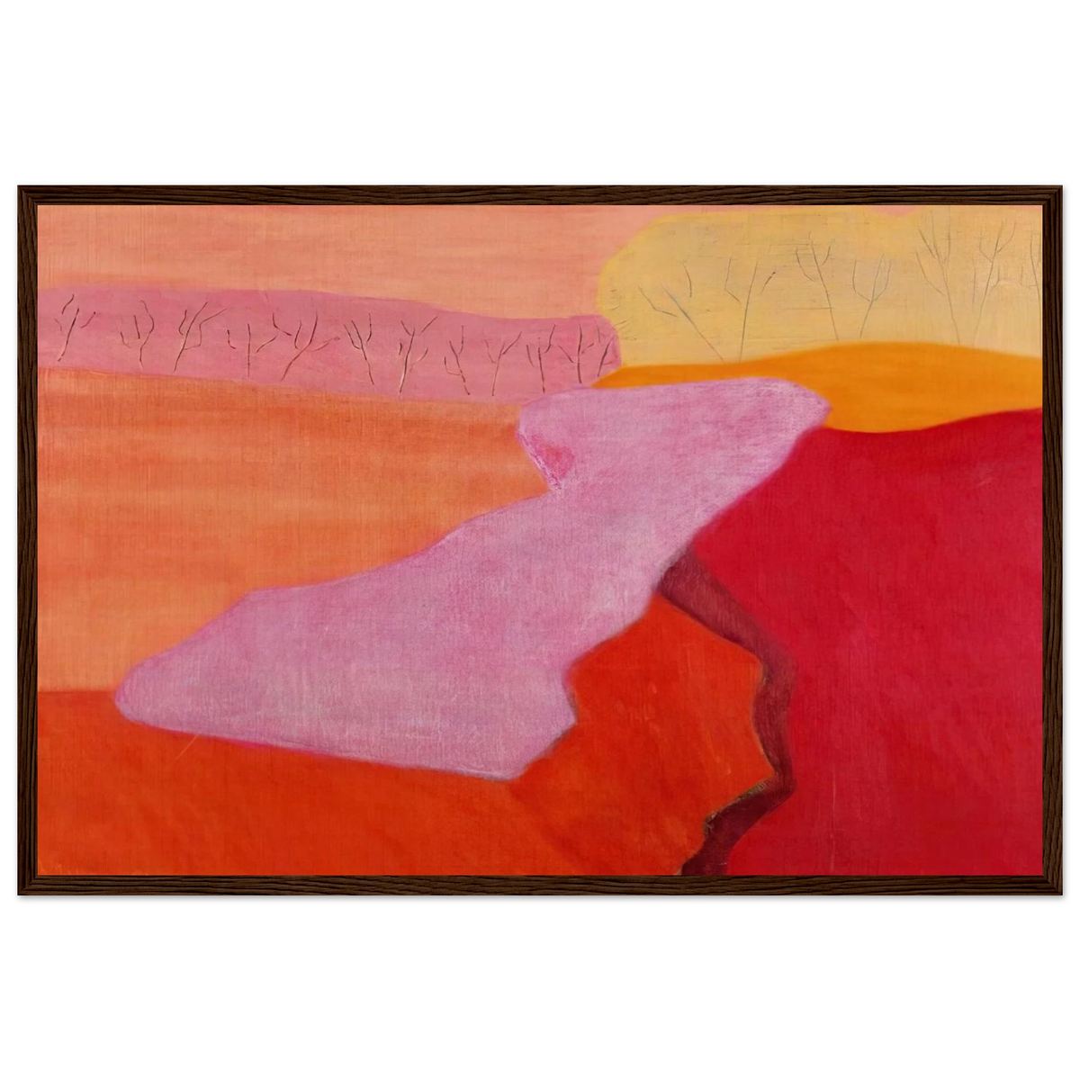 Shapes of Spring - 1952 Framed Poster | Milton Avery Framed Prints Wall Art | Milton Avery Store