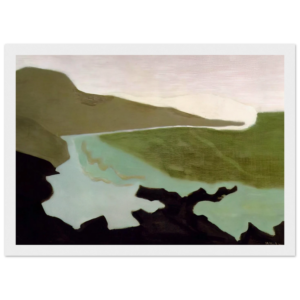 Green Sea - 1954 Framed Poster | Milton Avery Framed Prints Wall Art | Milton Avery Store