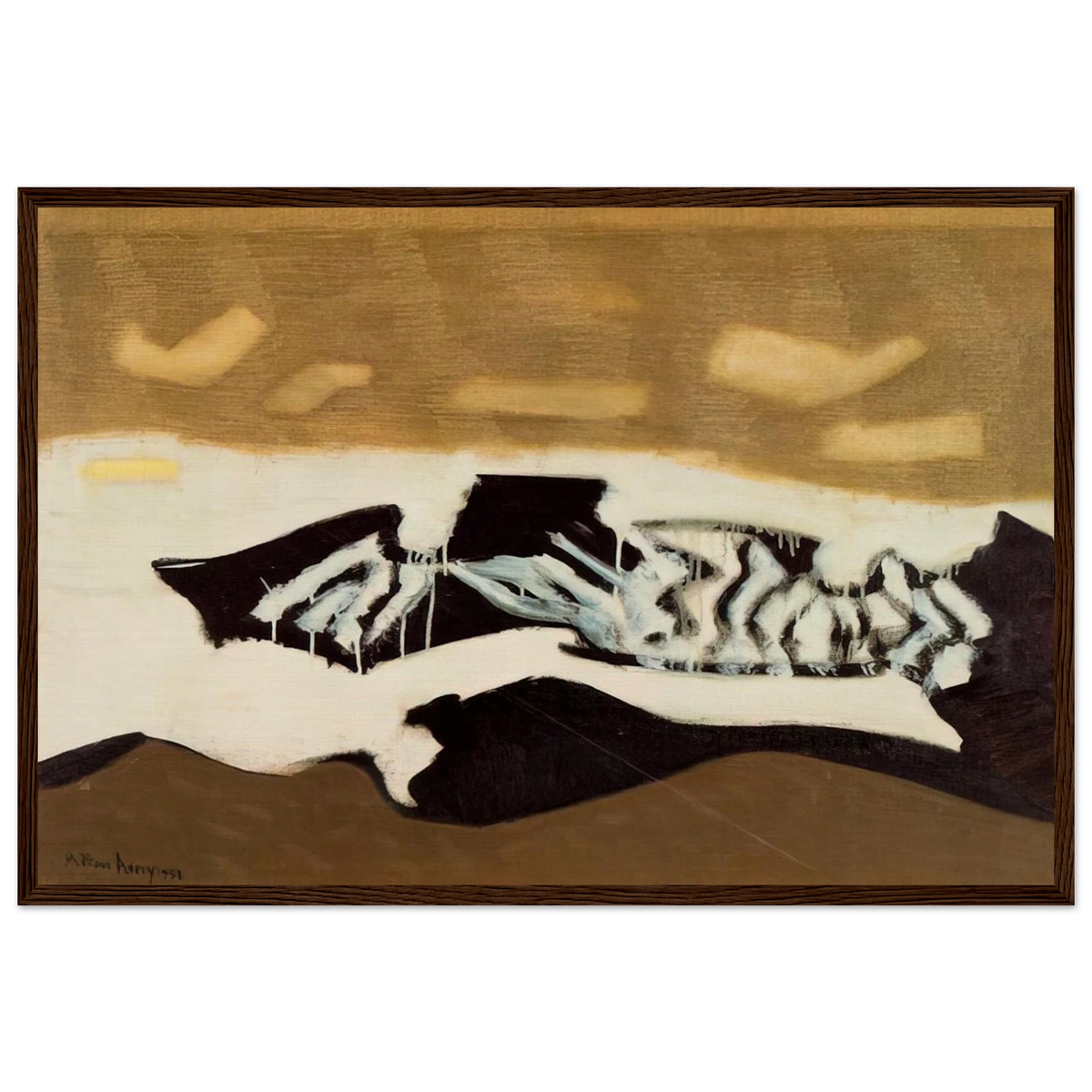 Breaking Sea - 1952 Framed Poster | Milton Avery Framed Prints Wall Art | Milton Avery Store