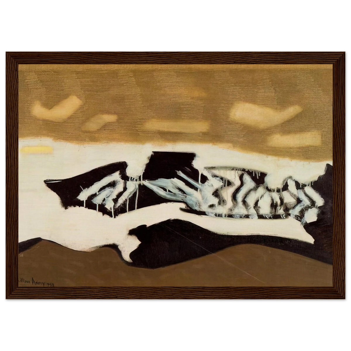 Breaking Sea - 1952 Framed Poster | Milton Avery Framed Prints Wall Art | Milton Avery Store