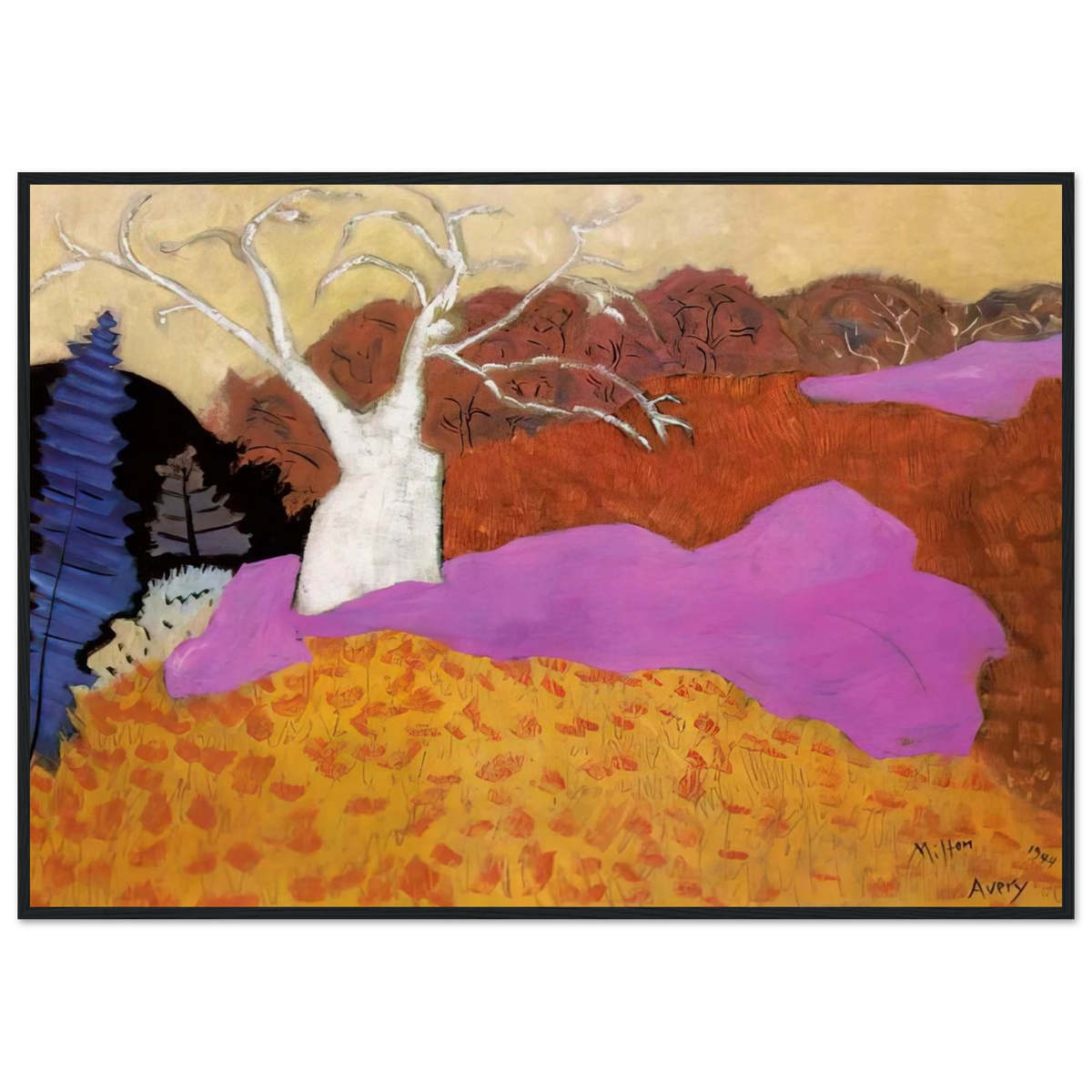 Autumn - 1944 Framed Poster | Milton Avery Framed Prints Wall Art | Milton Avery Store