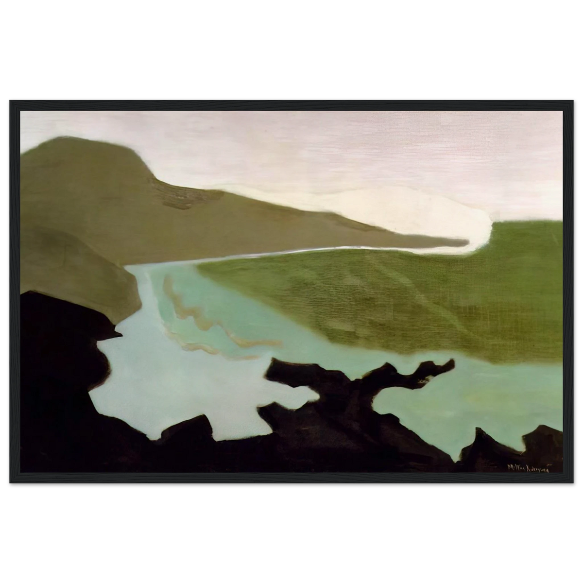 Green Sea - 1954 Framed Poster | Milton Avery Framed Prints Wall Art | Milton Avery Store