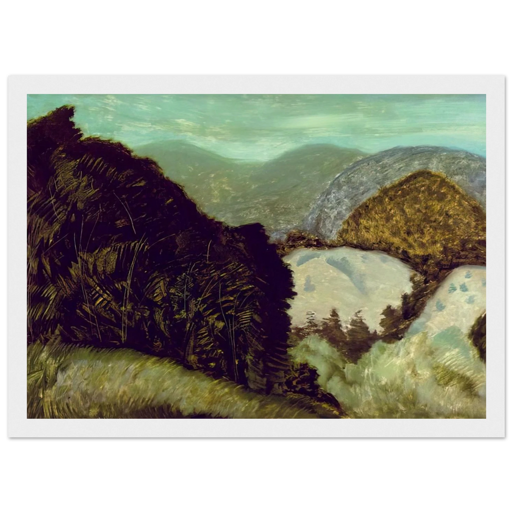 Vermont Hills - 1936 Framed Poster | Milton Avery Framed Prints Wall Art | Milton Avery Store