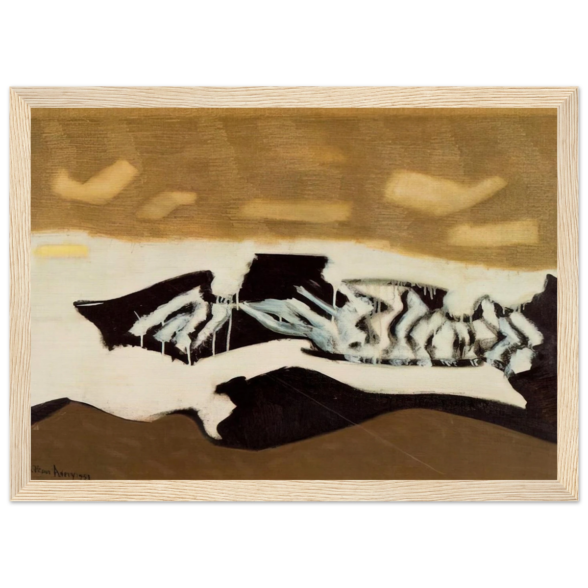 Breaking Sea - 1952 Framed Poster | Milton Avery Framed Prints Wall Art | Milton Avery Store
