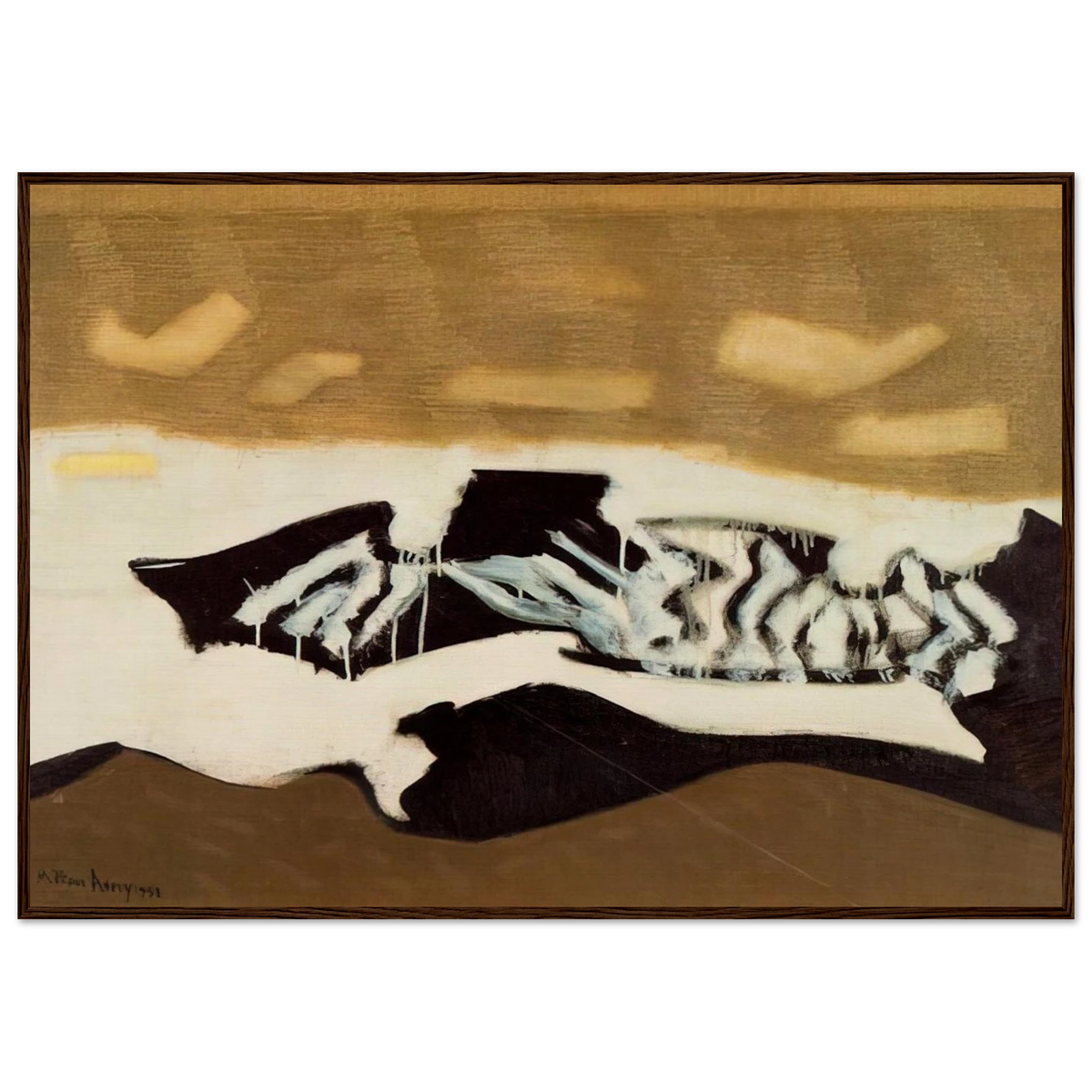 Breaking Sea - 1952 Framed Poster | Milton Avery Framed Prints Wall Art | Milton Avery Store