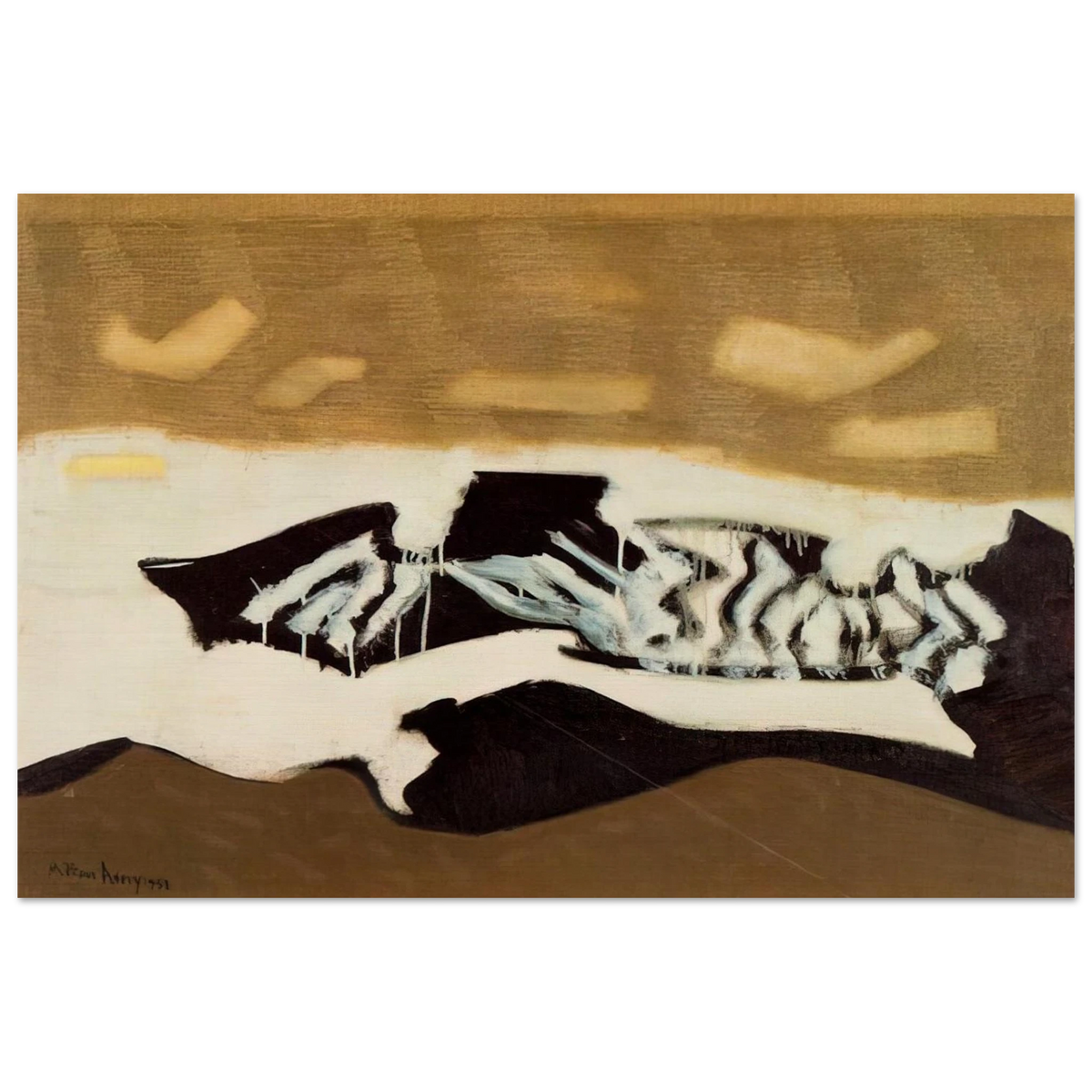 Breaking Sea - 1952 Poster | Milton Avery Poster | Milton Avery Store