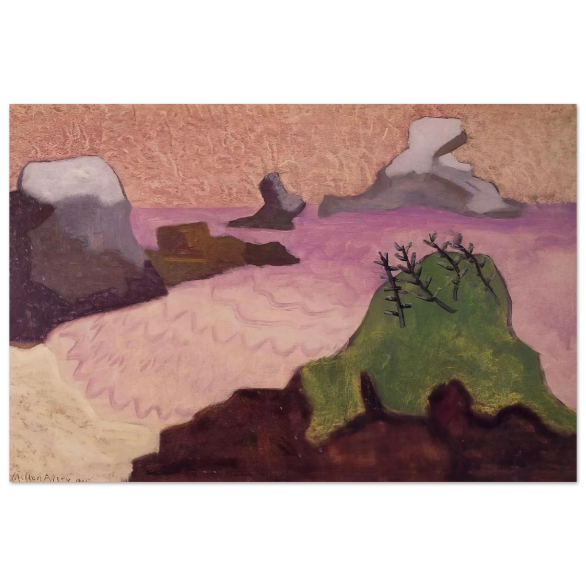 Oregon Coast - 1947 Poster | Milton Avery Poster | Milton Avery Store
