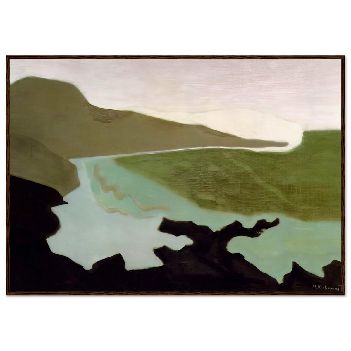 Green Sea - 1954 Framed Poster | Milton Avery Framed Prints Wall Art | Milton Avery Store
