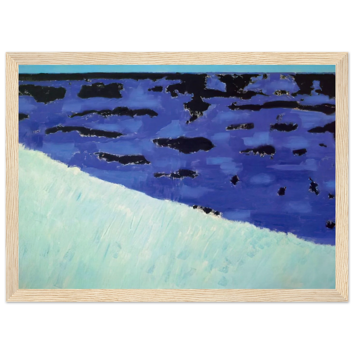 Sea Grasses and Blue Sea - 1958 Framed Poster | Milton Avery Framed Prints Wall Art | Milton Avery Store