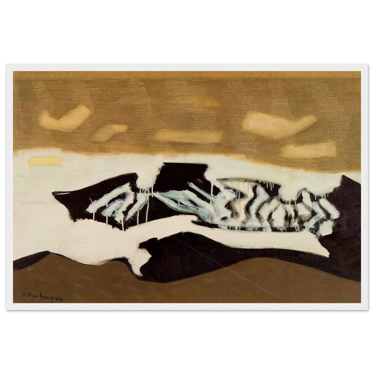 Breaking Sea - 1952 Framed Poster | Milton Avery Framed Prints Wall Art | Milton Avery Store