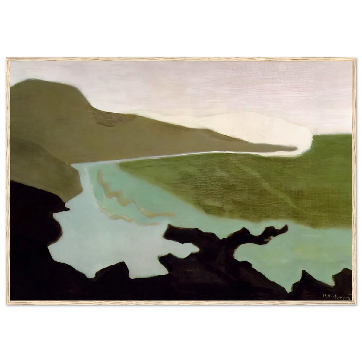 Green Sea - 1954 Framed Poster | Milton Avery Framed Prints Wall Art | Milton Avery Store