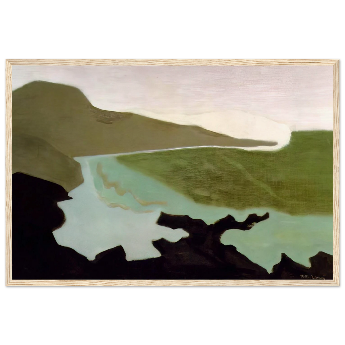 Green Sea - 1954 Framed Poster | Milton Avery Framed Prints Wall Art | Milton Avery Store