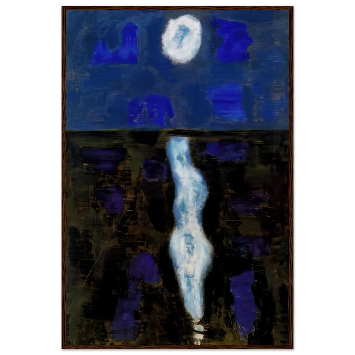 White Moon - 1957 Framed Poster | Milton Avery Framed Prints Wall Art | Milton Avery Store
