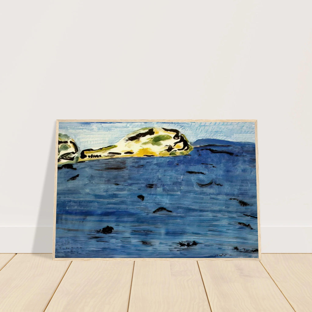 Blue Bay and Dunes - 1961 Framed Poster | Milton Avery Framed Prints Wall Art | Milton Avery Store