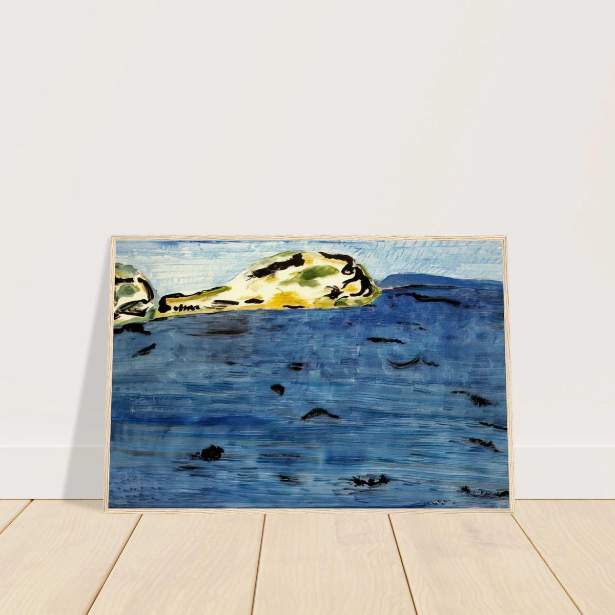 Blue Bay and Dunes - 1961 Framed Poster | Milton Avery Framed Prints Wall Art | Milton Avery Store