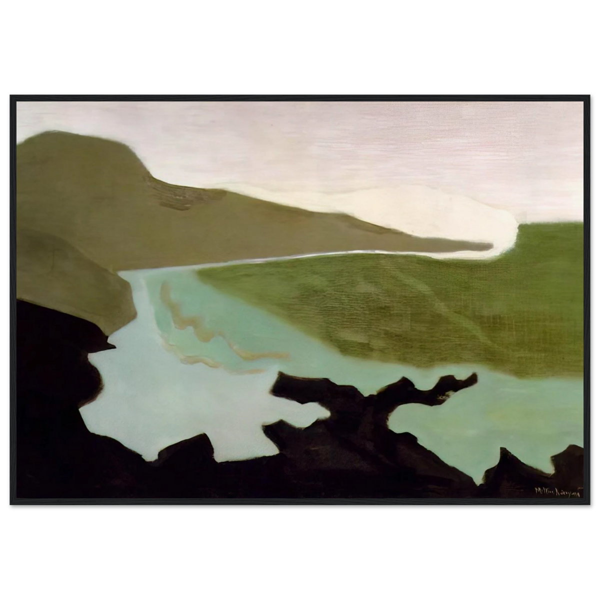 Green Sea - 1954 Framed Poster | Milton Avery Framed Prints Wall Art | Milton Avery Store