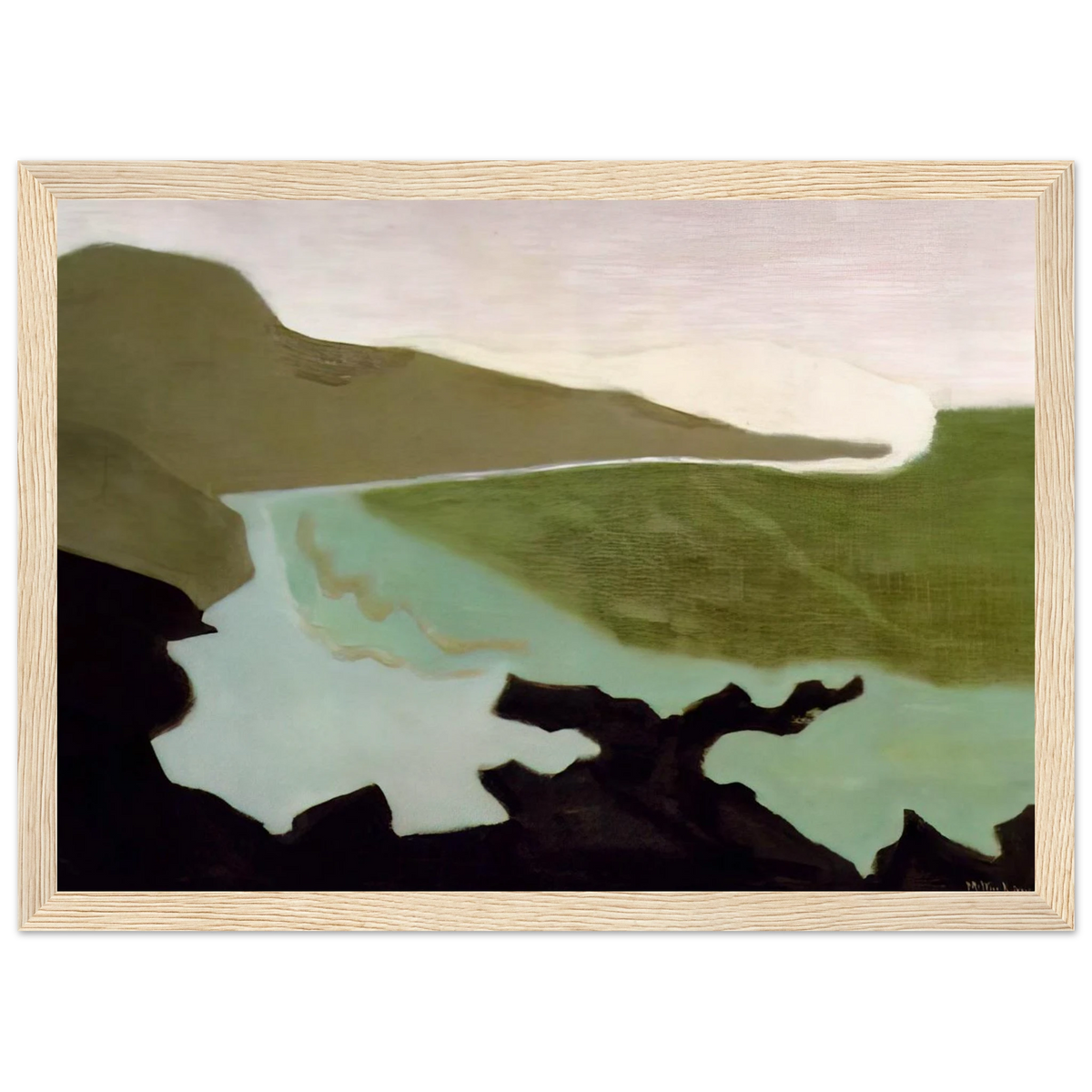 Green Sea - 1954 Framed Poster | Milton Avery Framed Prints Wall Art | Milton Avery Store
