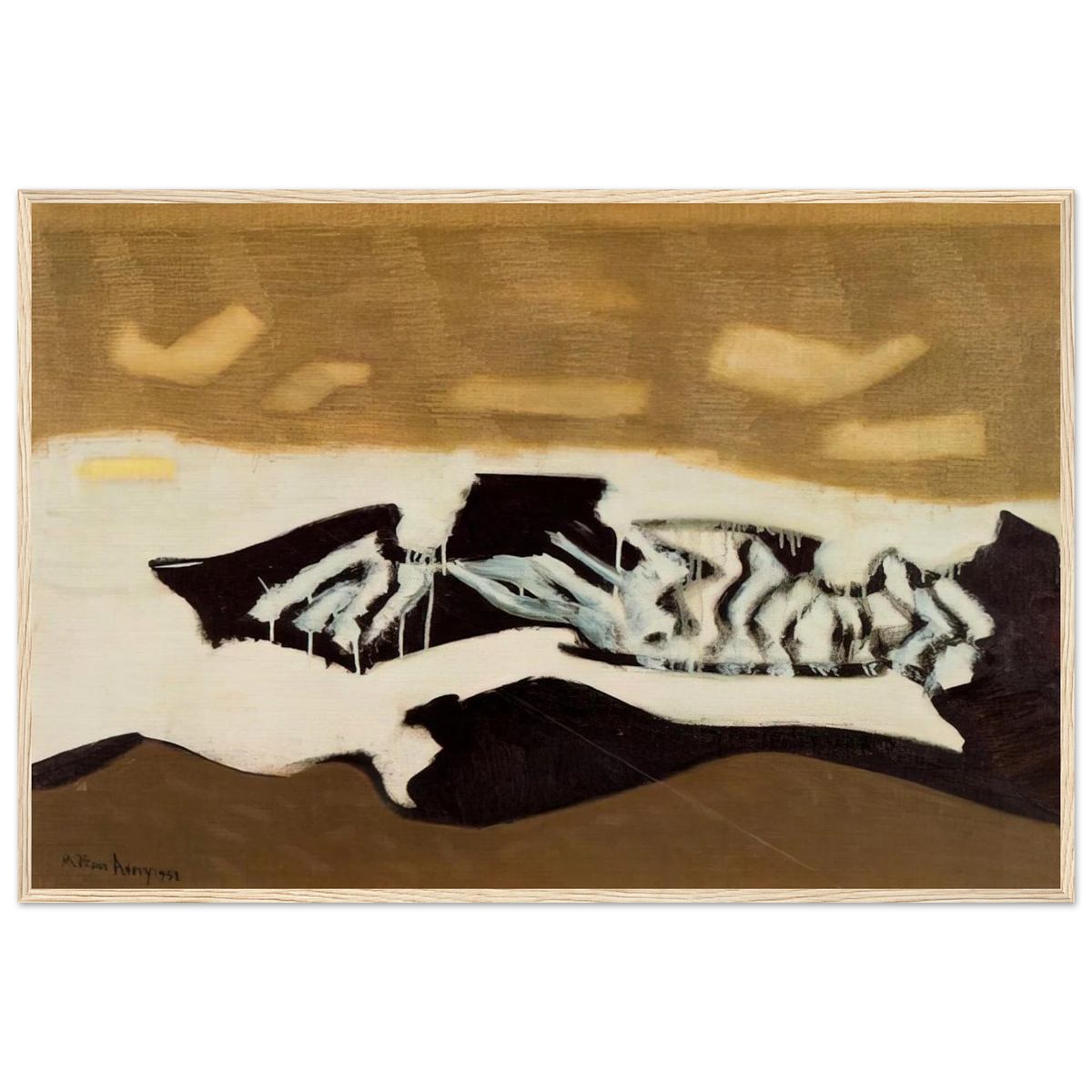 Breaking Sea - 1952 Framed Poster | Milton Avery Framed Prints Wall Art | Milton Avery Store