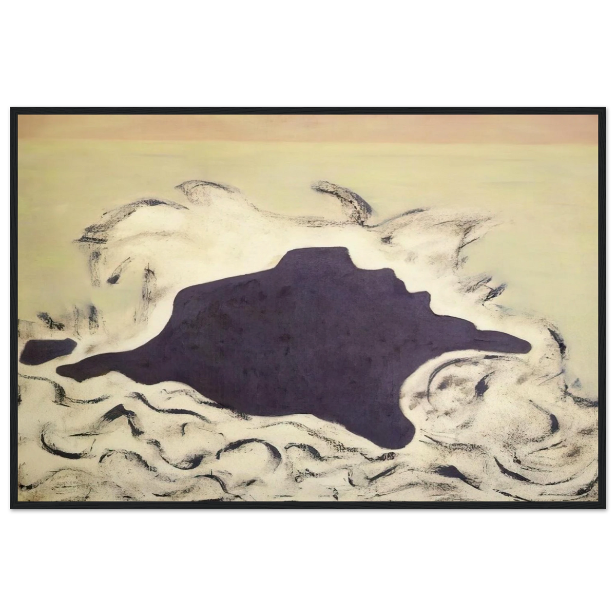 Advancing Sea - 1953 Framed Poster | Milton Avery Framed Prints Wall Art | Milton Avery Store