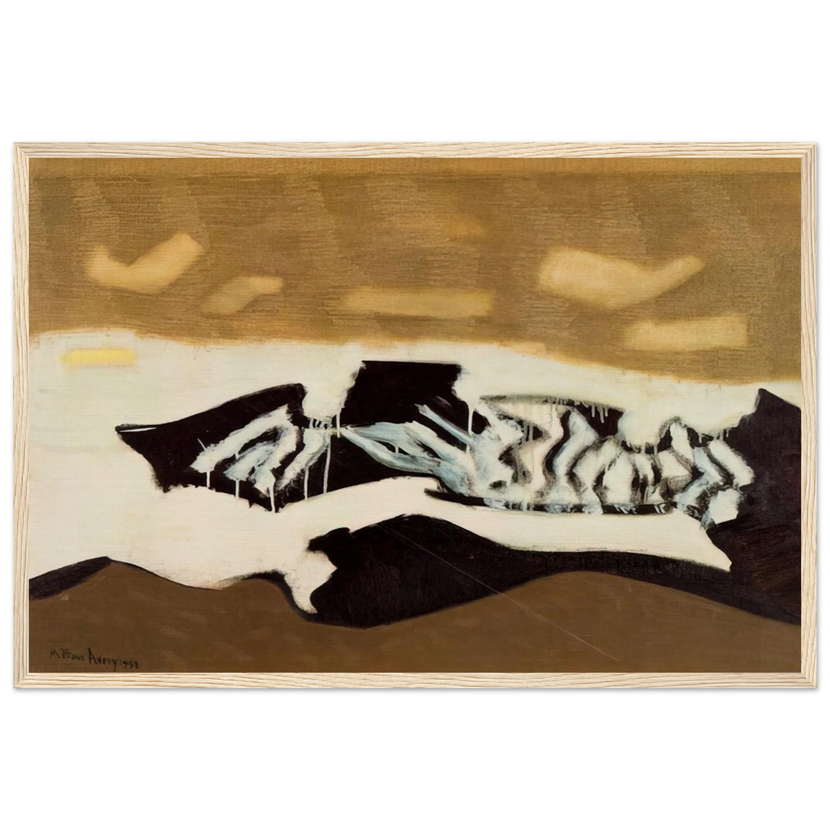 Breaking Sea - 1952 Framed Poster | Milton Avery Framed Prints Wall Art | Milton Avery Store