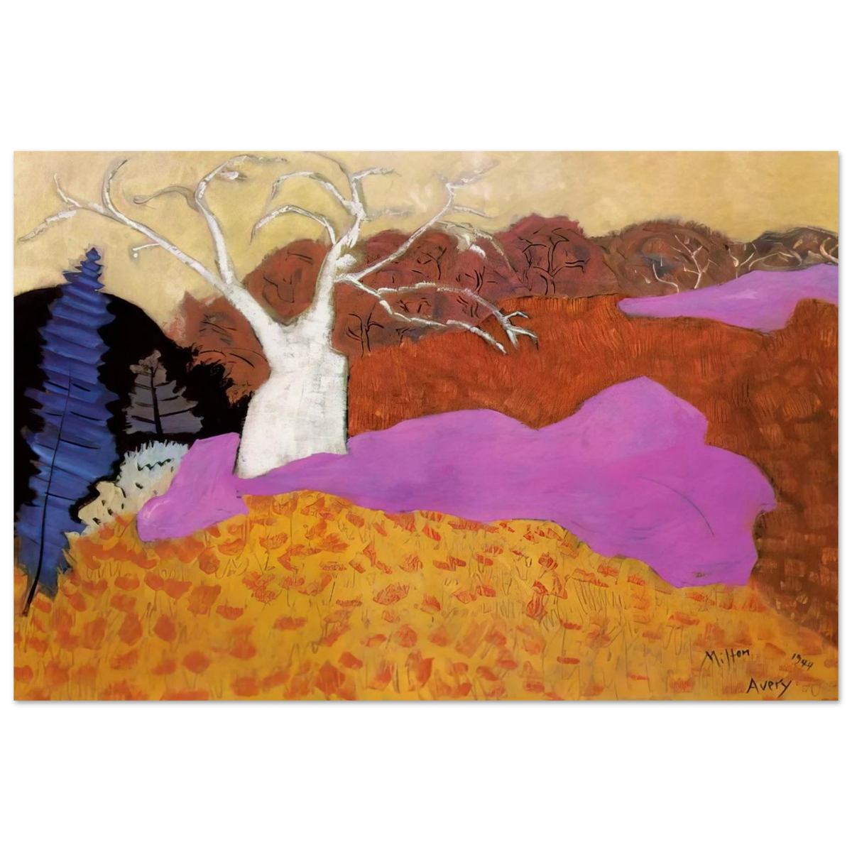 Autumn - 1944 Poster | Milton Avery Poster | Milton Avery Store